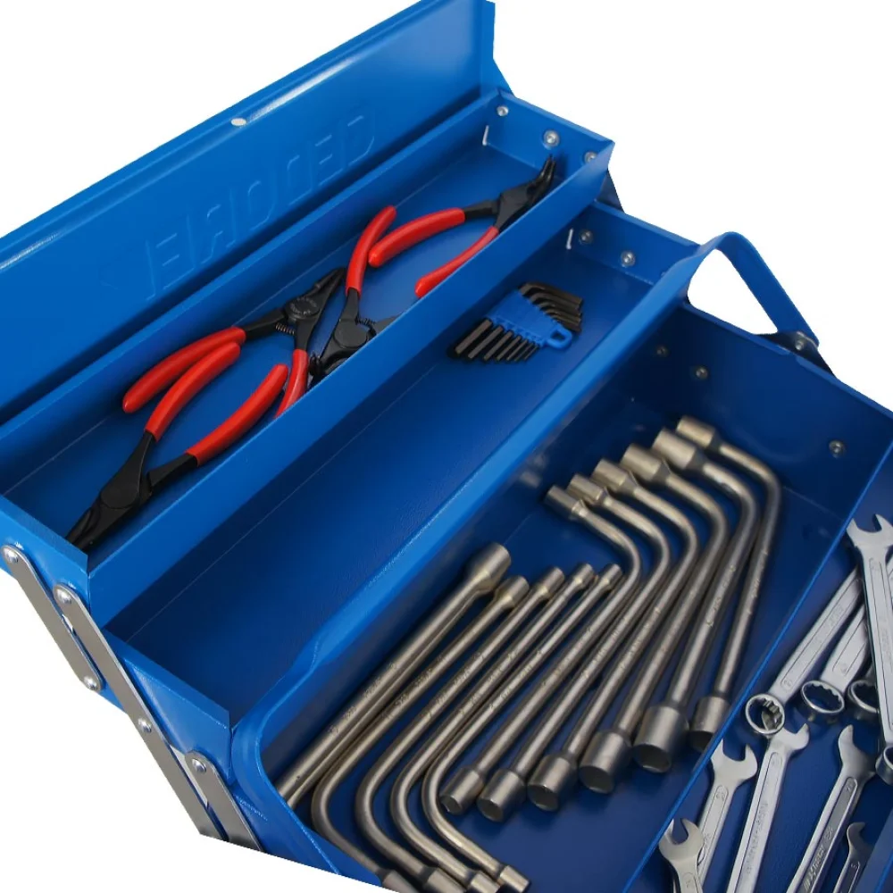 Kit Alicate 137-10 29010 e 62090 Gedore e Caixa de Ferramentas e Jogo de Chaves