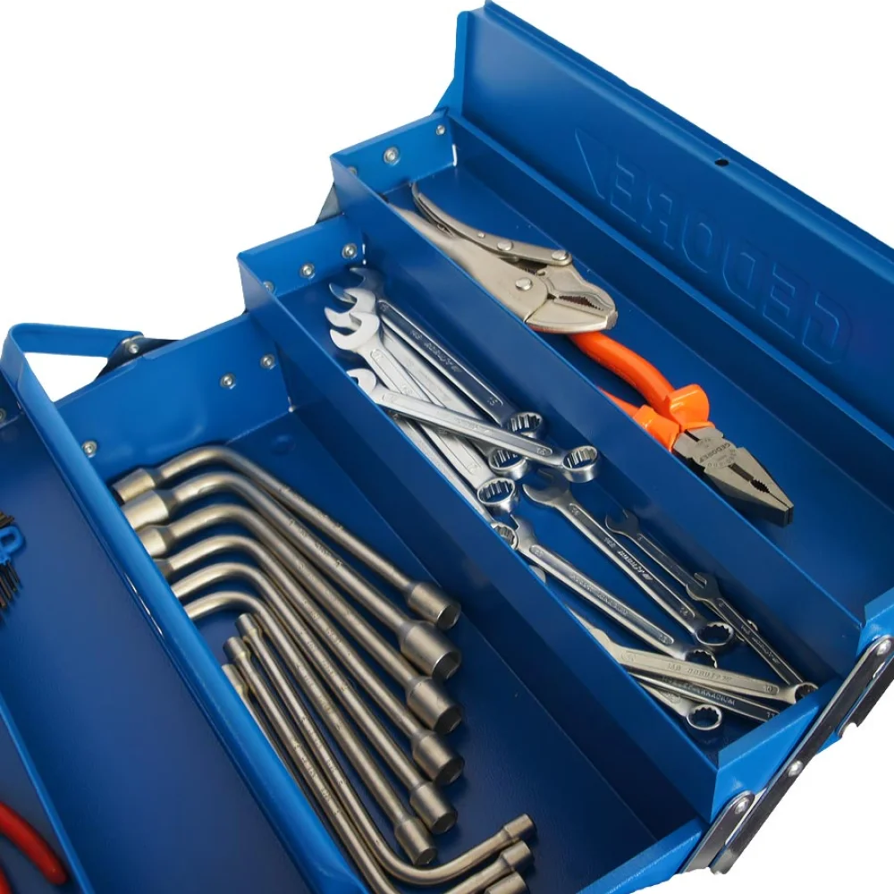 Kit Alicate 137-10 29010 e 62090 Gedore e Caixa de Ferramentas e Jogo de Chaves