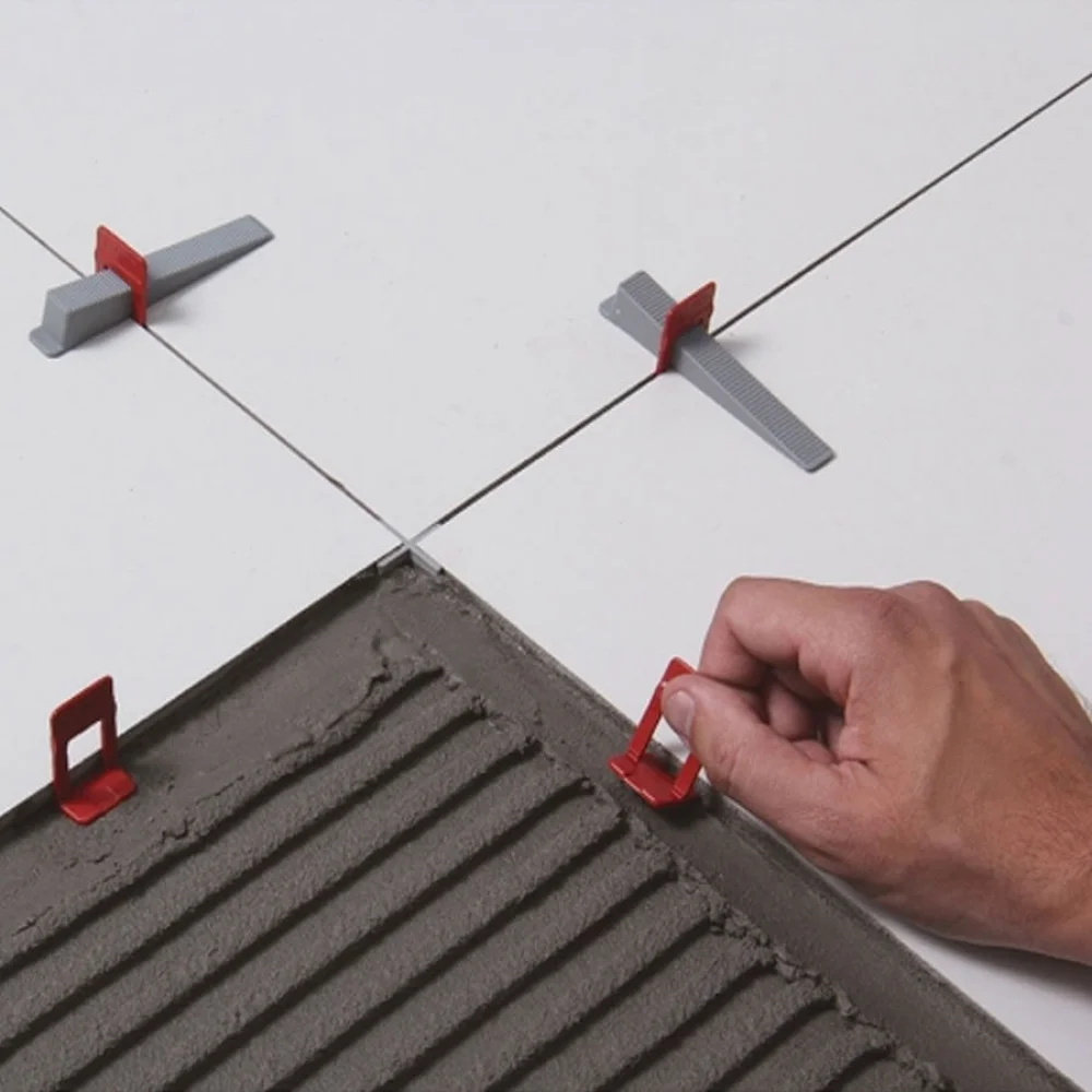 Kit Alicate Slim para Nivelamento 61537 Cortag e Pacotes com 100 Cunhas