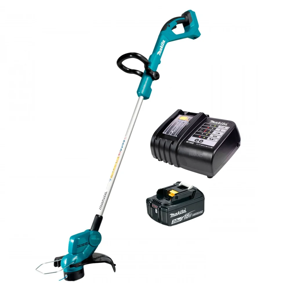 Kit Aparador de Grama DUR193Z Makita e Bateria 18V 3.0Ah e Carregador DC18SD