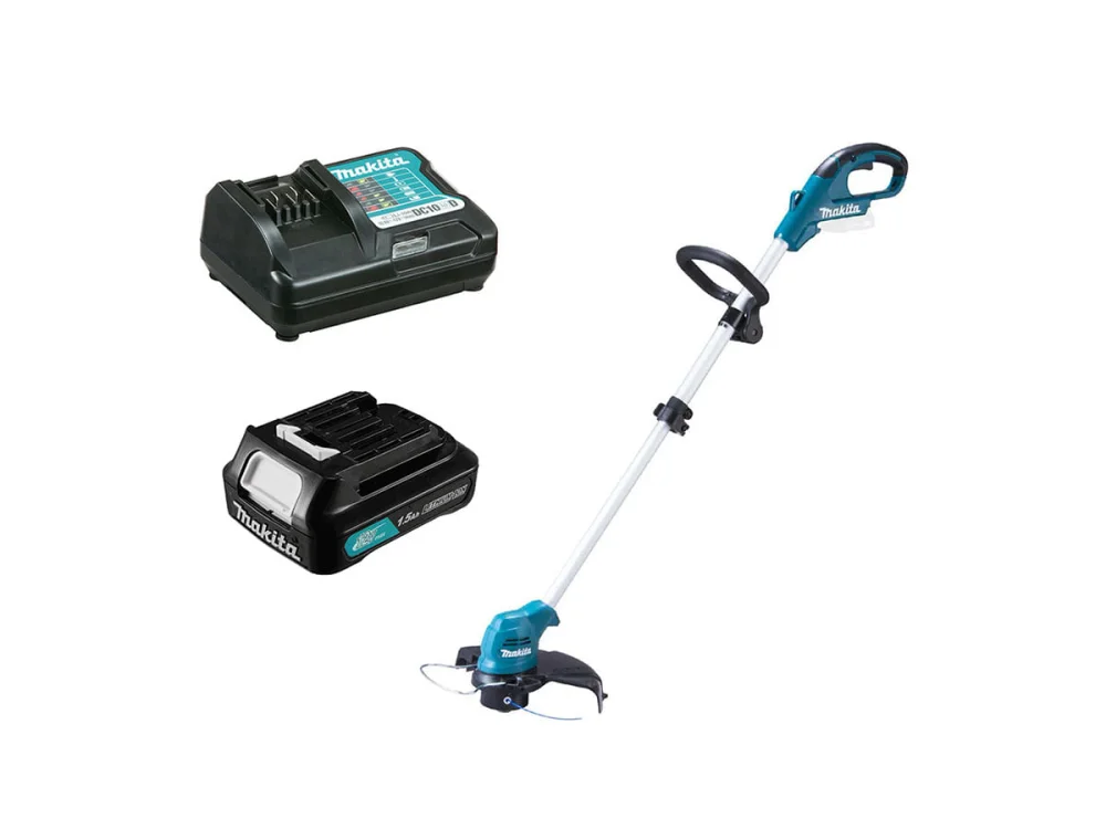 Kit Aparador de Grama UR100DZX Makita e Bateria 12V 1.5Ah e Carregador