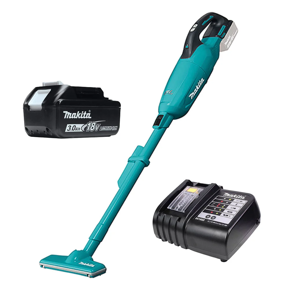 Kit Aspirador de Pó 18V DCL281FZ Makita e Bateria BL1830 e Carregador DC18SD