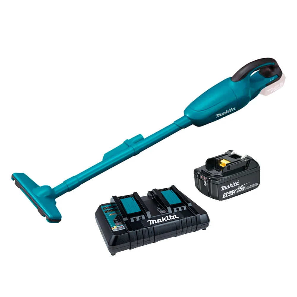 Kit Aspirador de Pó 650ml DCL180Z Makita e Bateria 18V 3.0Ah e Carregador DC18RD