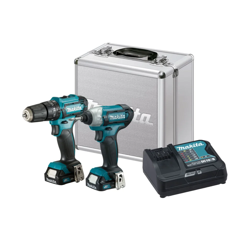 Kit Aspirador de Pó à Bateria CL106FDZW Parafusadeira Furadeira CLX228SAX Makita