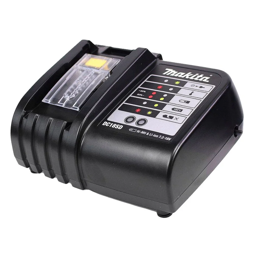 kit Aspirador de Pó DCL180Z Makita e 2 Baterias 18V e Carregador e Acessórios