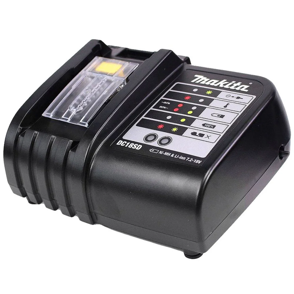 Kit Aspirador de Pó DCL180Z Makita e Bateria e Carregador e Implemento Ciclone