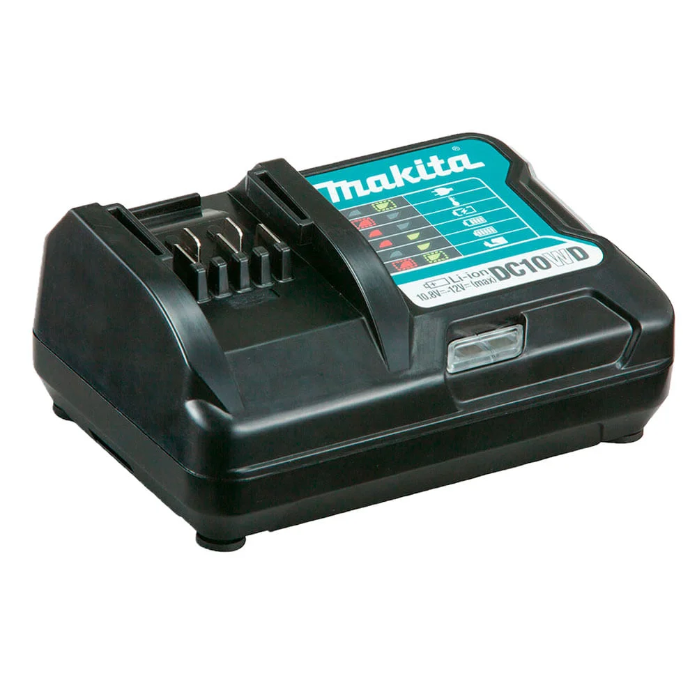 Kit Aspirador Pó CL106FDZW e Aparador UR100DZX Makita e Bateria e Carregador