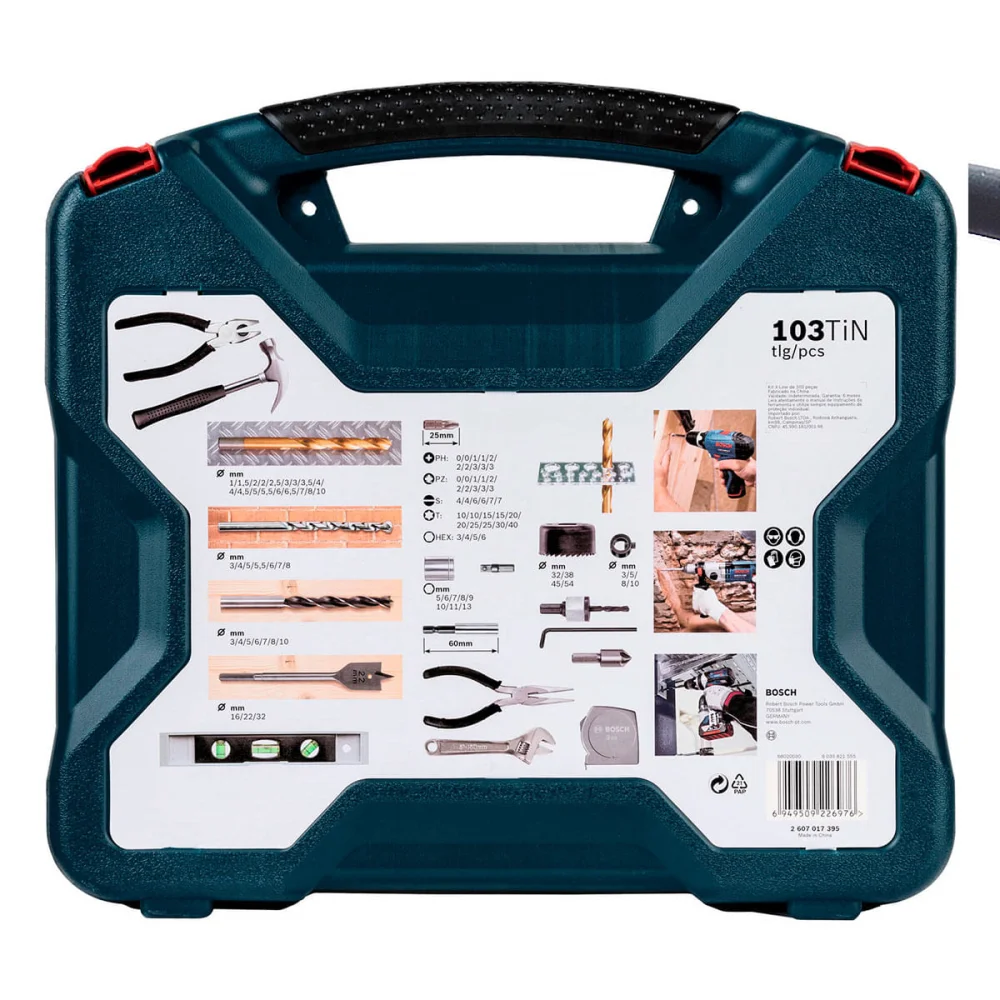 Kit Azul X-Line com 103 Unidades Bosch