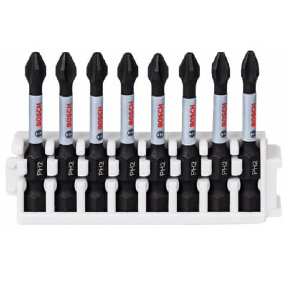 Kit Bit Impact Control Phillips 50mm PH2 8 Peç Bosch