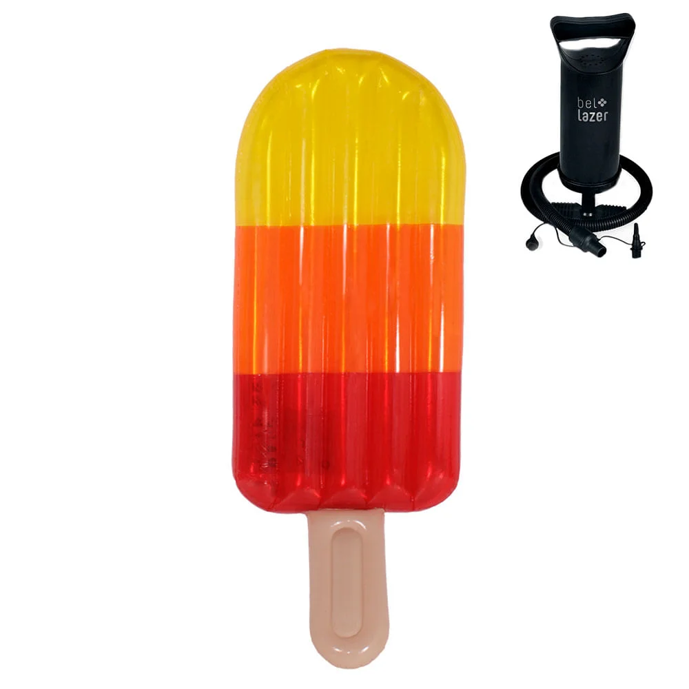 Kit Boia Inflável Gigante Picolé 181300 e Bomba Manual 120200