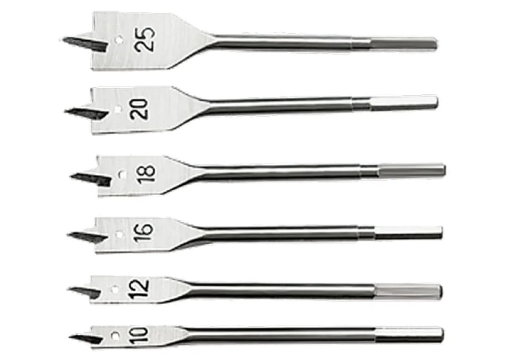 Kit Brocas Chata para Madeira 6 Peças 7040555 Sparta