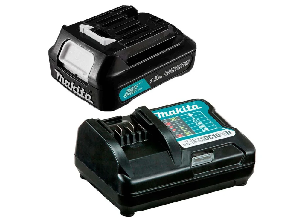 Kit Carregador de Bateria 12V Max-DC10WD e Bateria 12V 1.5Ah BL1016 Makita