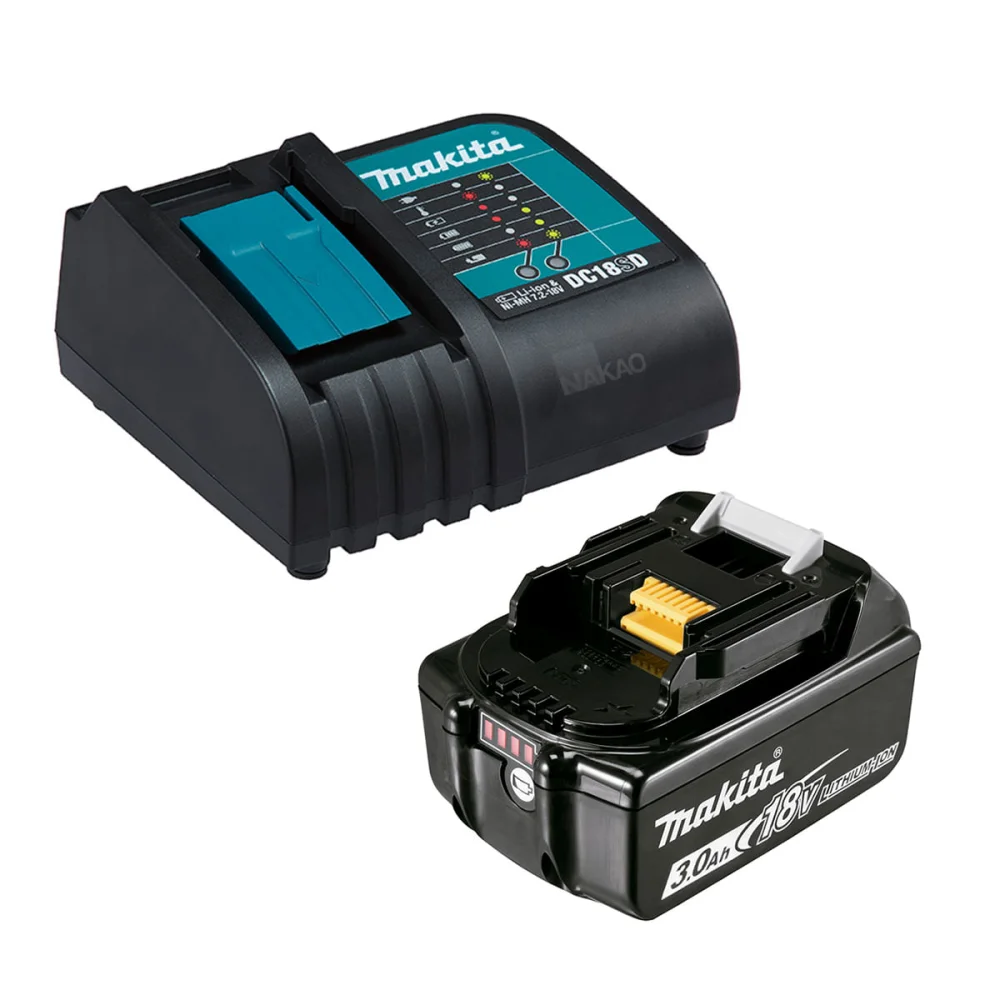 Kit Carregador de Bateria 14V a 18V DC18SD e Bateria 18V BL1830B 191E71-9 Makita Bivolt