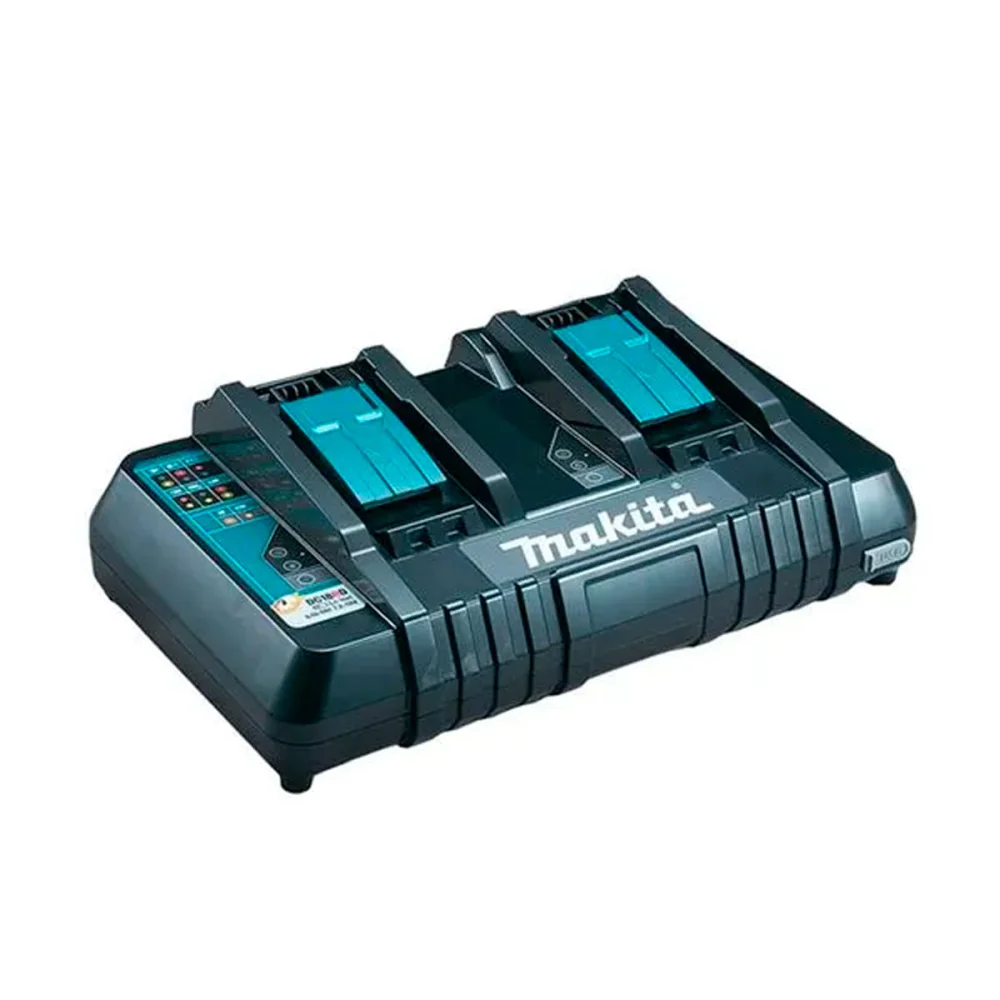Kit Carregador Duplo DC18RD e 2 Baterias 18V 5.0Ah e Bolsa KITDC18RD5AH Makita