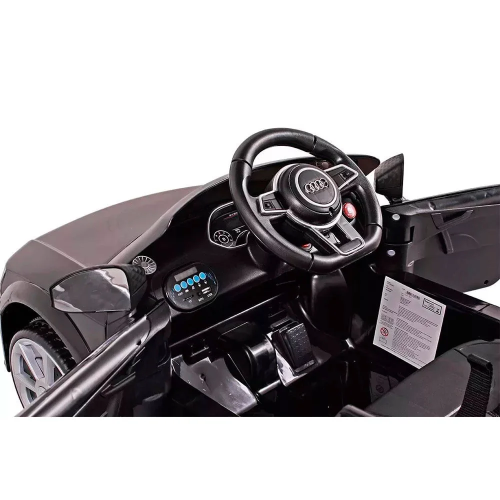 Kit Carro Elétrico Audi TT RS Bel Brink e Colete Boia Inflável Infantil 1822