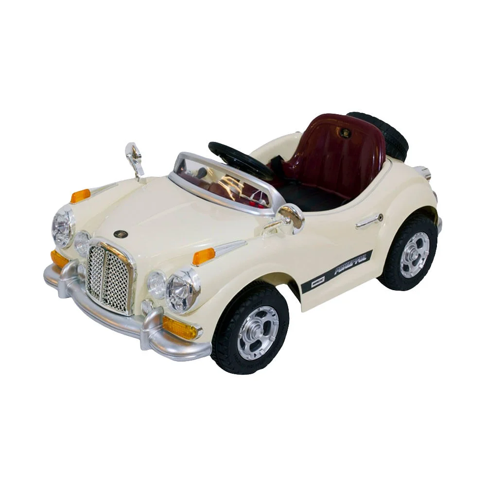 Kit Carro Retrô com Controle Remoto Bege 915000 Bel Brink e Colete Boia Infantil