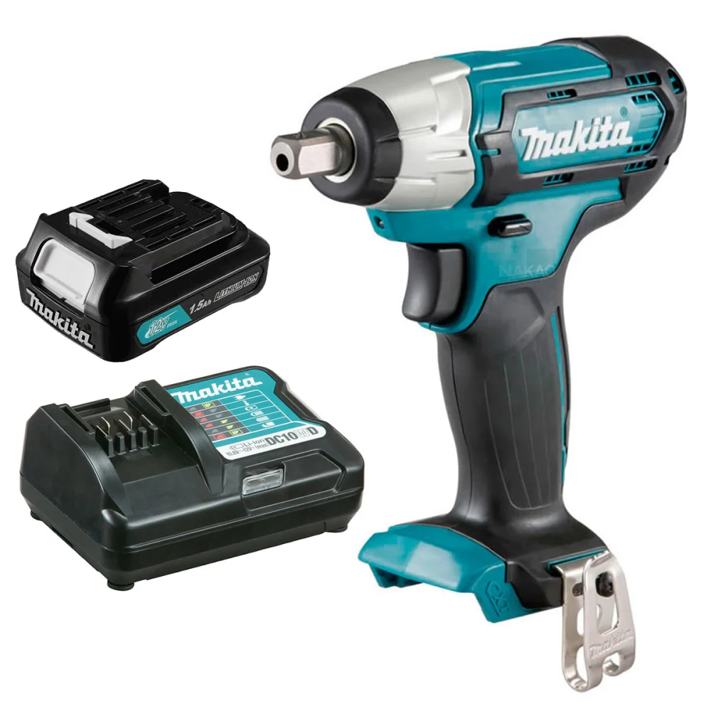 Kit Chave de Impacto 1/2 Pol à Bateria TW141DZ Makita e Bateria e Carregador