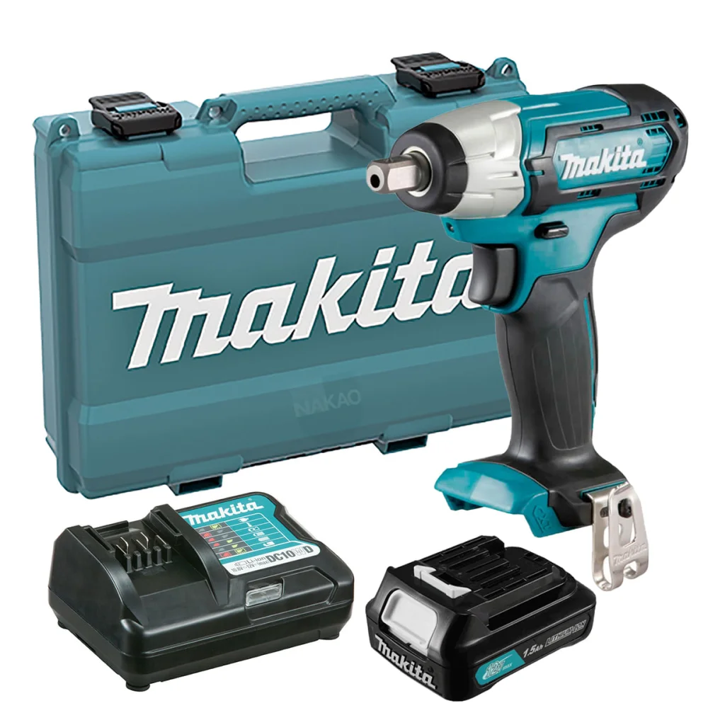 Kit Chave de Impacto à Bateria TW141DZ Makita e Bateria e Carregador e Maleta