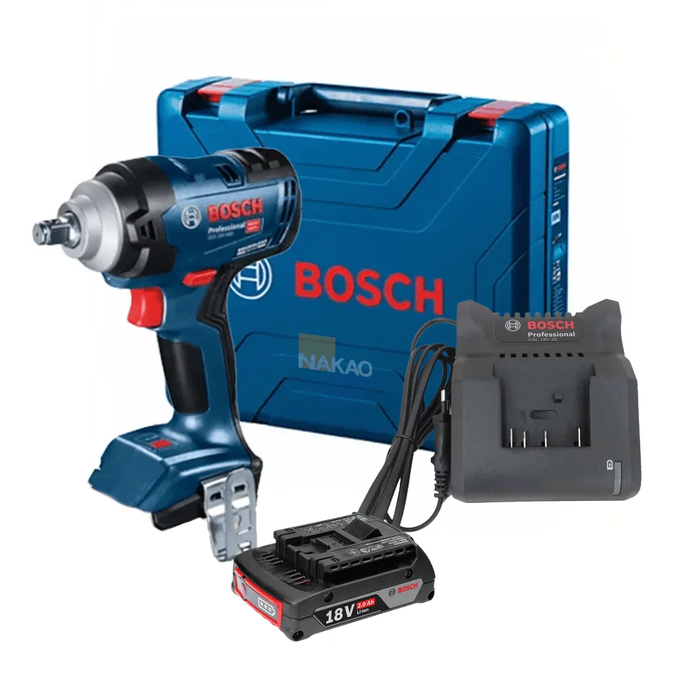 Kit Chave de Impacto GDS 18V-400 Bosch e Bateria e Carregador