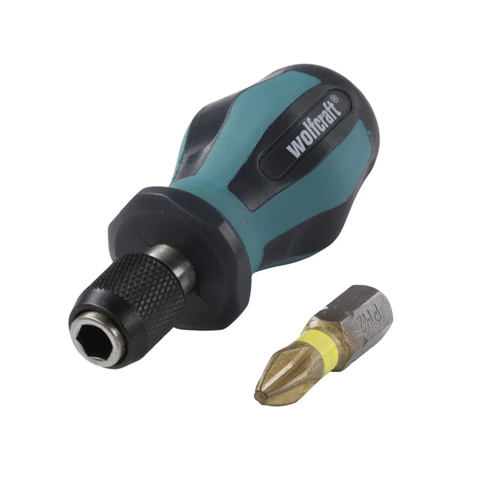 Kit Chave Sextavada Imã 76mm e Mandril 123900 e Bits PH2 25mm 132300 Wolfcraft