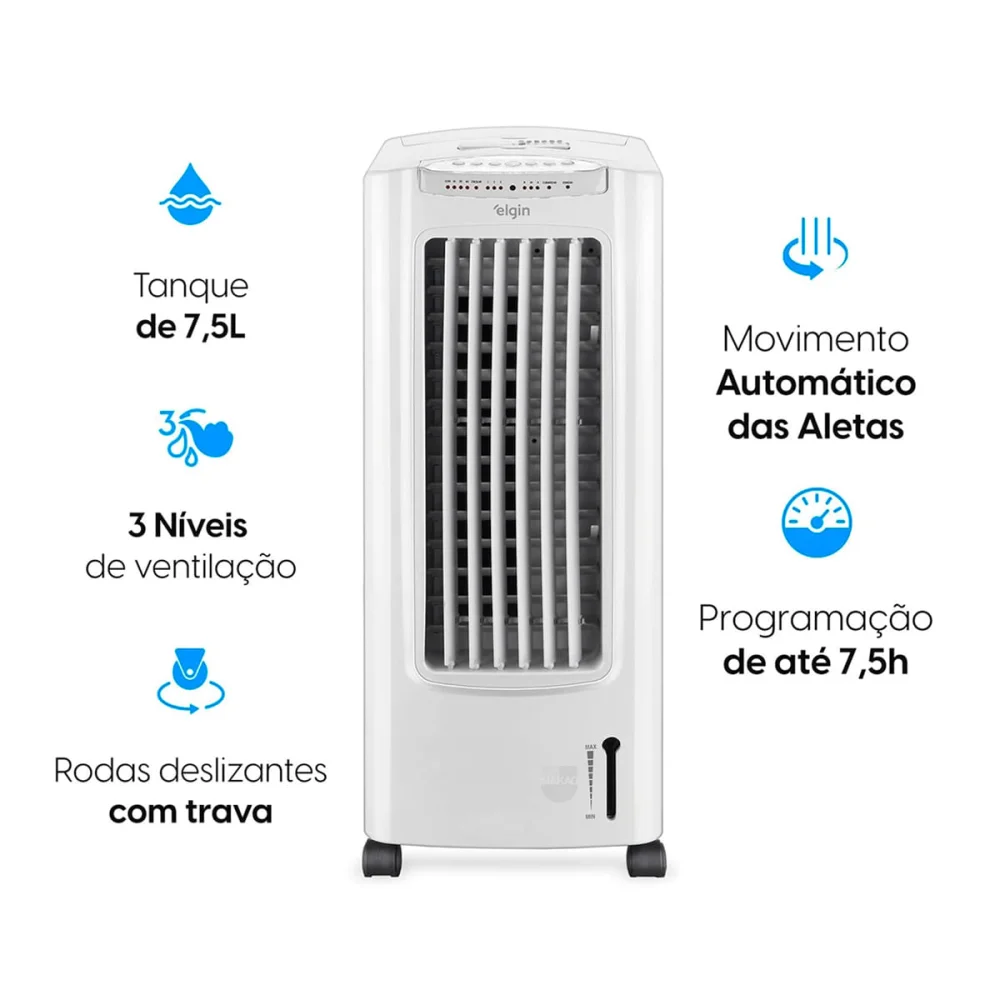 Kit Climatizador de Ar 75 Litros 60Hz Elgin e Armadilha Mata Insetos HC033