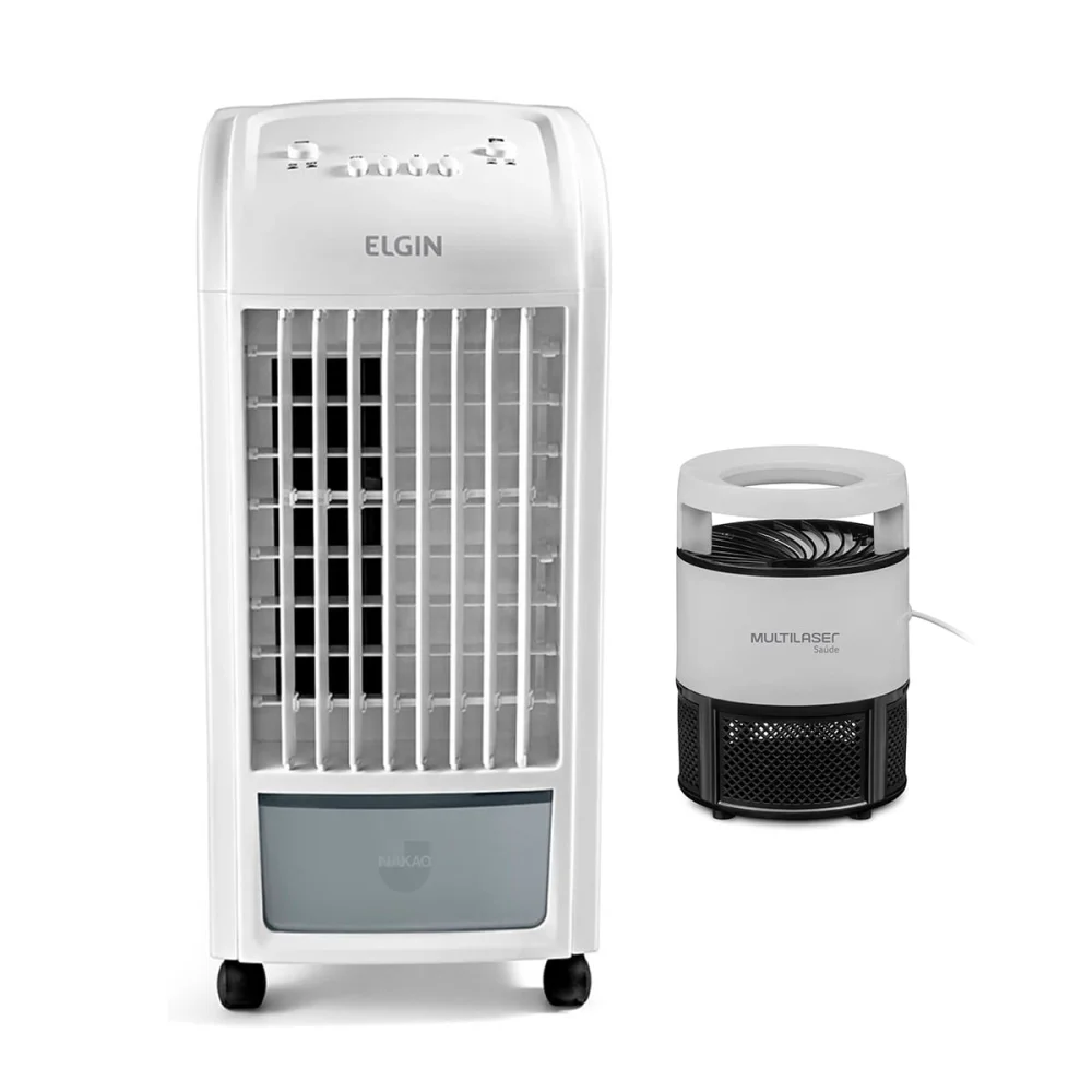 kit Climatizador de Ar Smart Frio 3.5 Litros Elgin e Armadilha Mata Insetos HC033
