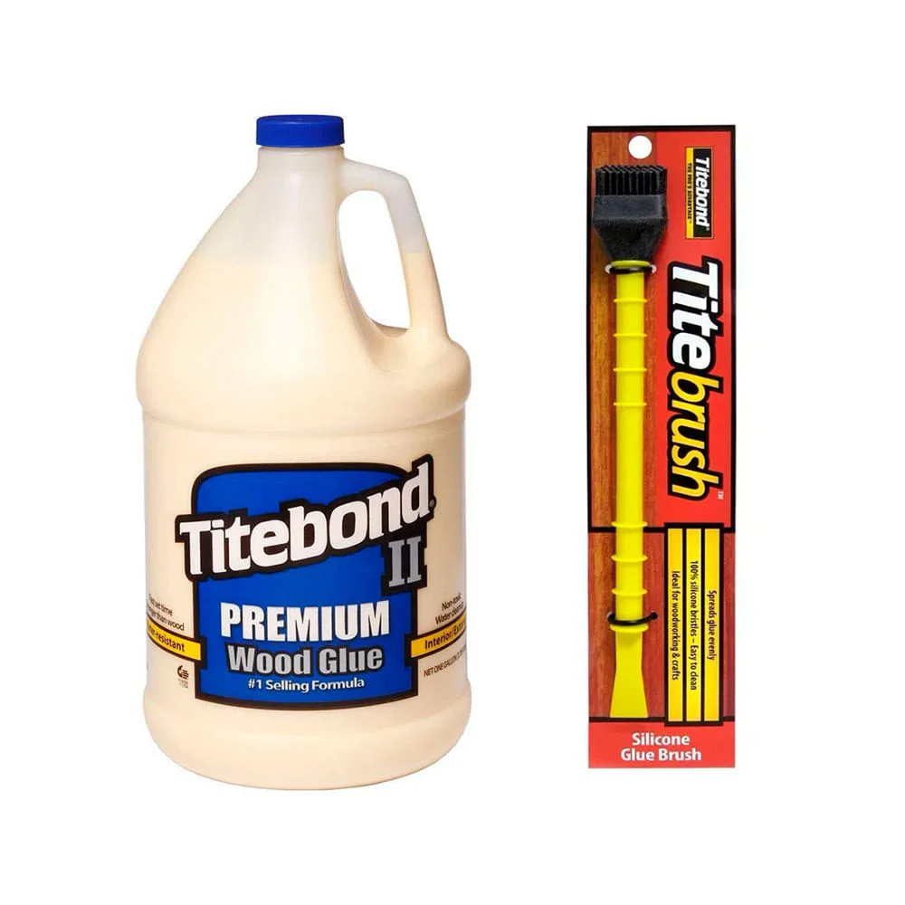Kit Cola para Madeira II Premium 41 kg e Pincel de Silicone Titebrush