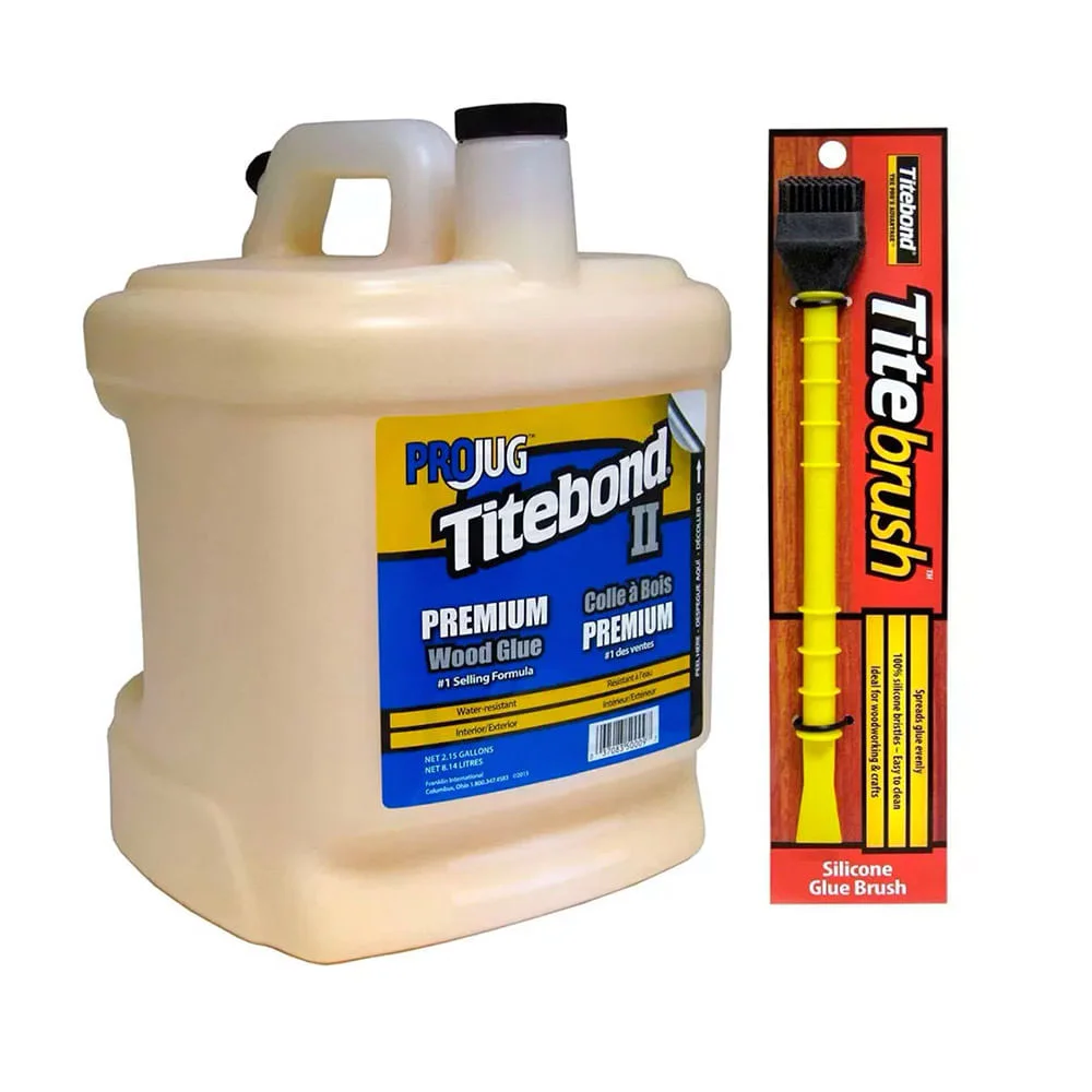 Kit Cola para Madeira II Premium 814Kg e Pincel de Silicone Titebrush