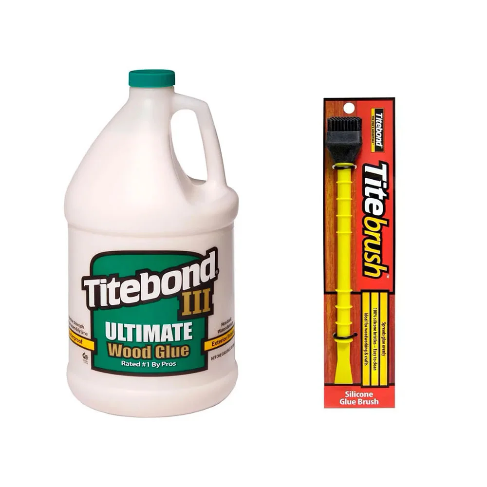Kit Cola para Madeira III Ultimate 41kg e Pincel de Silicone Titebond