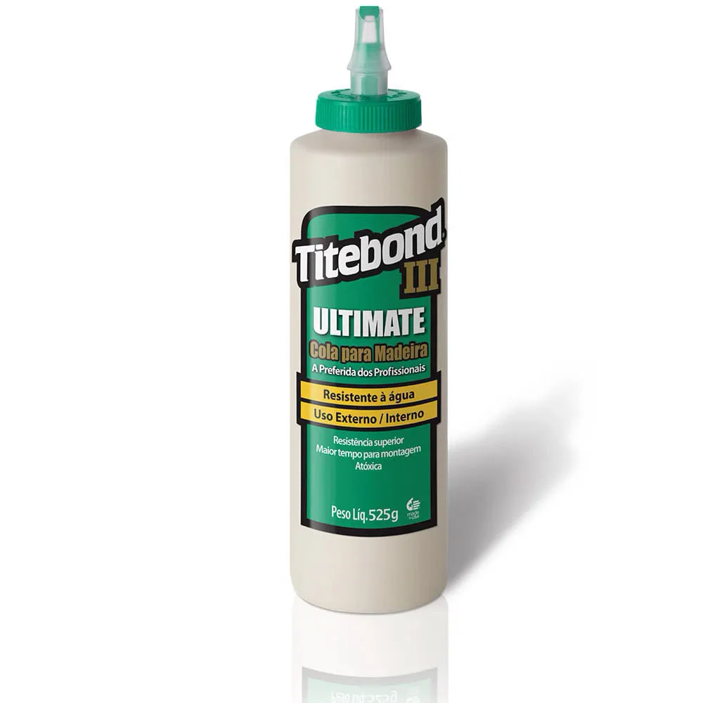 Kit Cola para Madeira III Ultimate 473 ml e Pincel de Silicone Titebrush
