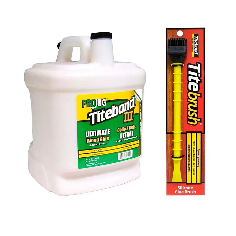 Kit Cola para Madeira III Ultimate 814 Kg e Pincel de Silicone Titebrush