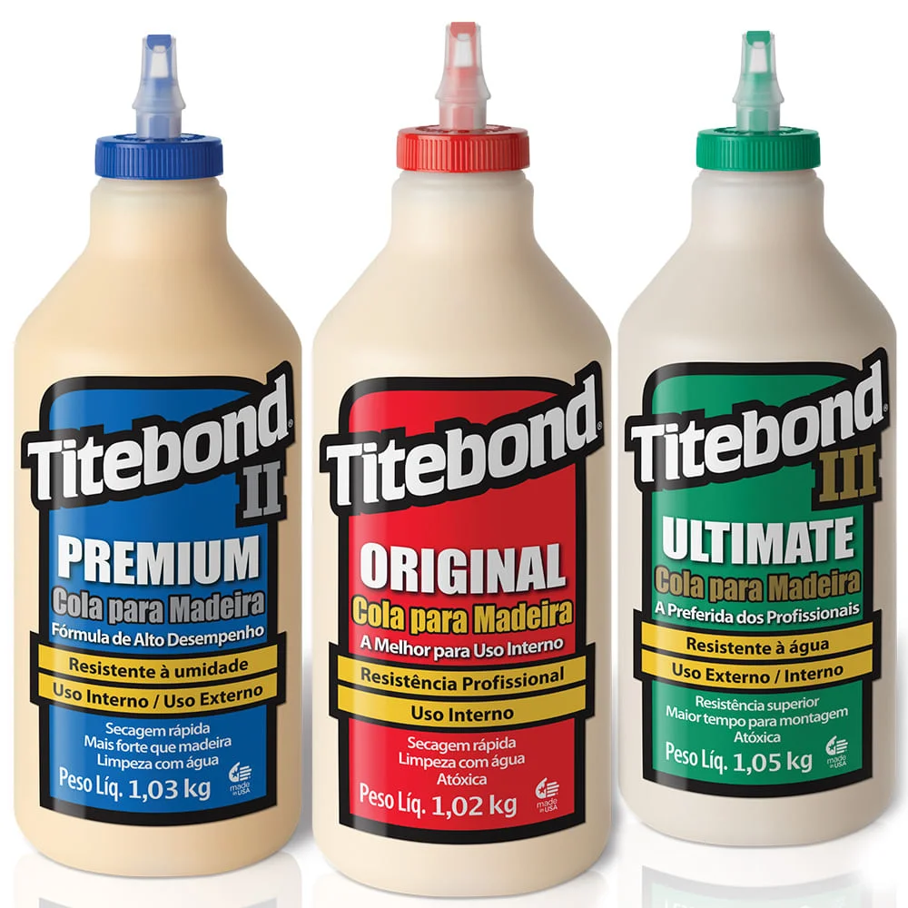 Kit Cola para Madeira Original e II Premium e III Ultimate 946ml Titebond