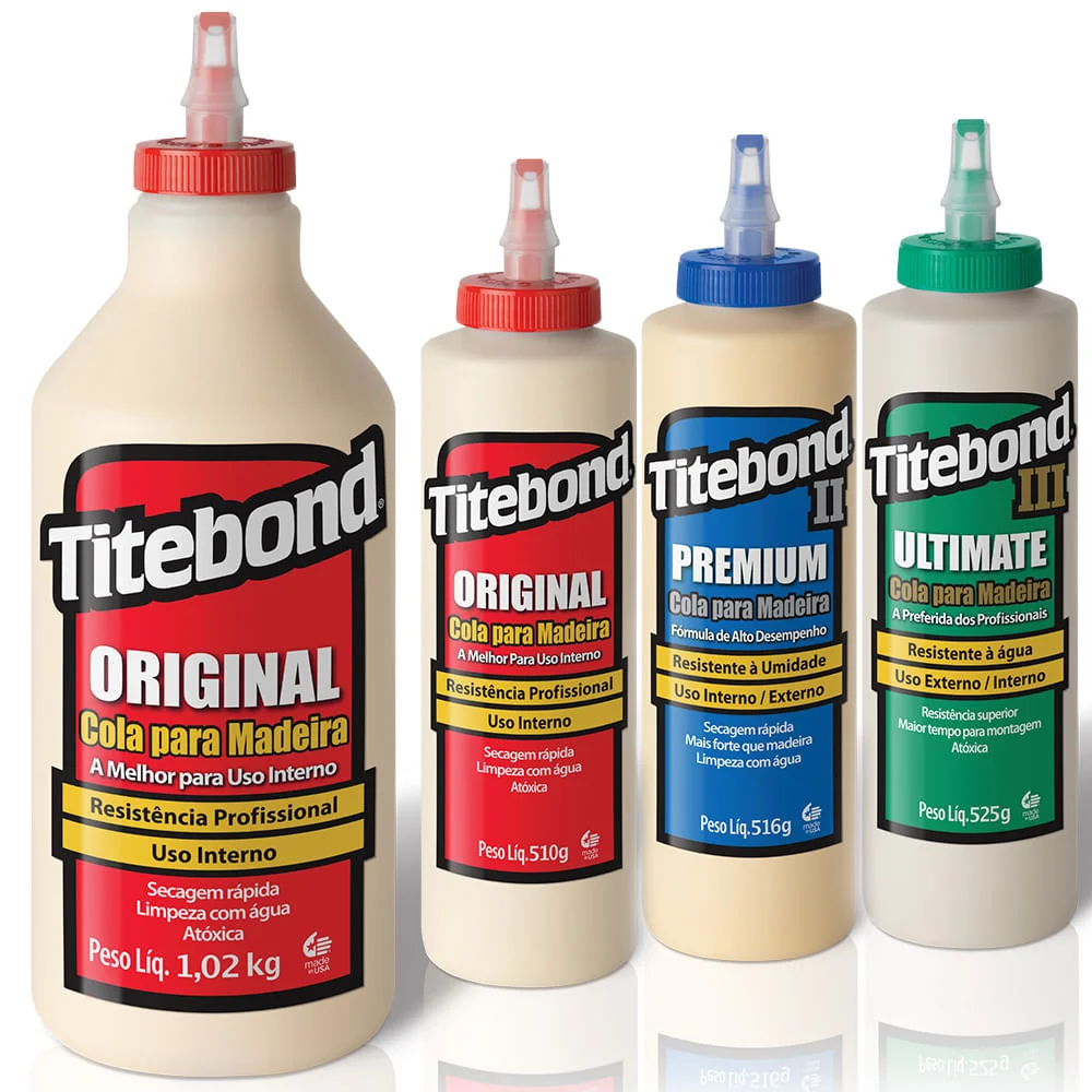Kit Cola para Madeira Original e Premium e Ultimate473ml Original946ml Titebond