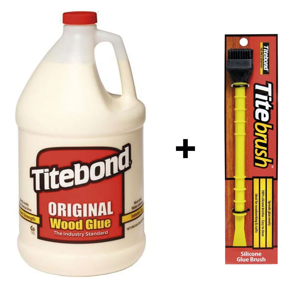 Kit Cola para Madeira Original Wood Glue 41 kg e Pincel de Silicone Titebrush