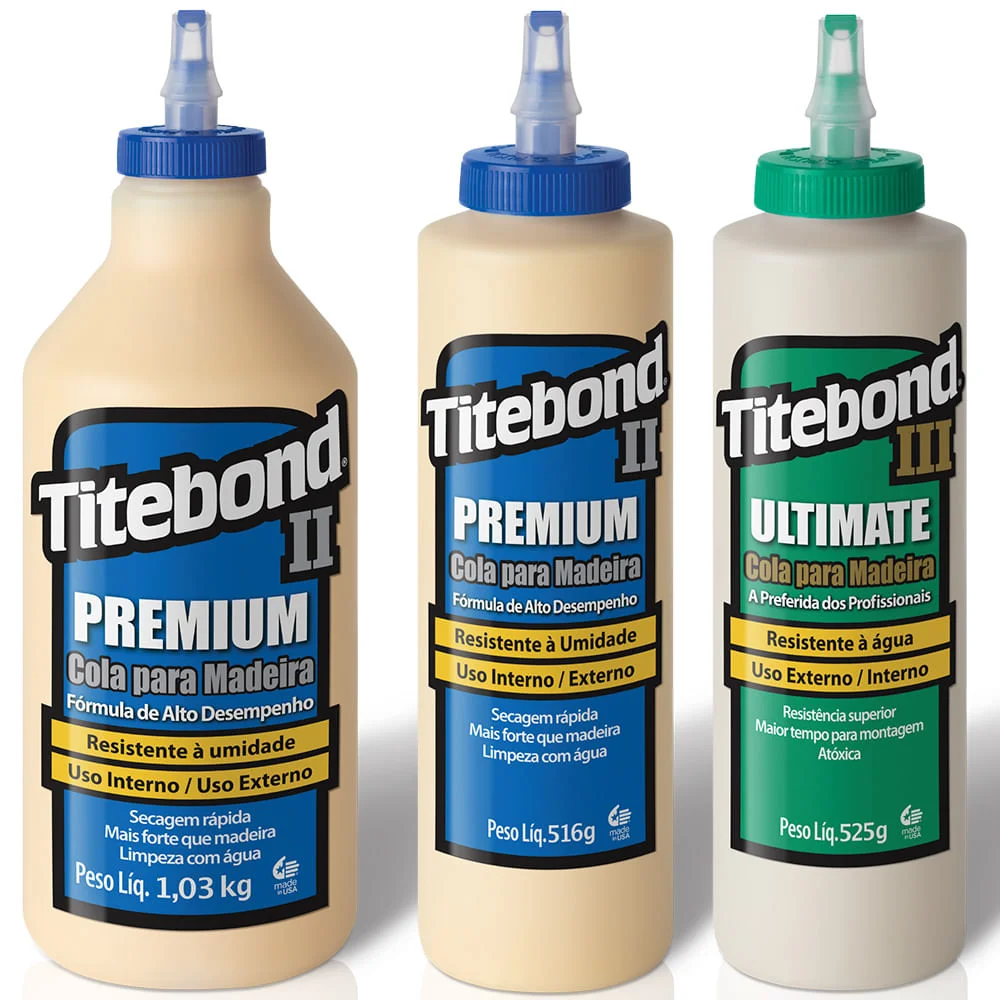 Kit Cola para Madeira Premium e Ultimate 473ml e Premium 946ml Titebond