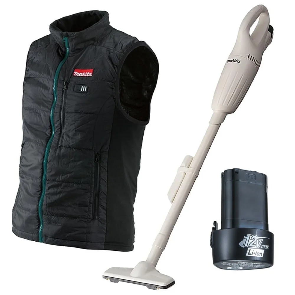 Kit Colete Térmico a Bateria CV100DZ Makita e Bateria e Aspirador de Pó