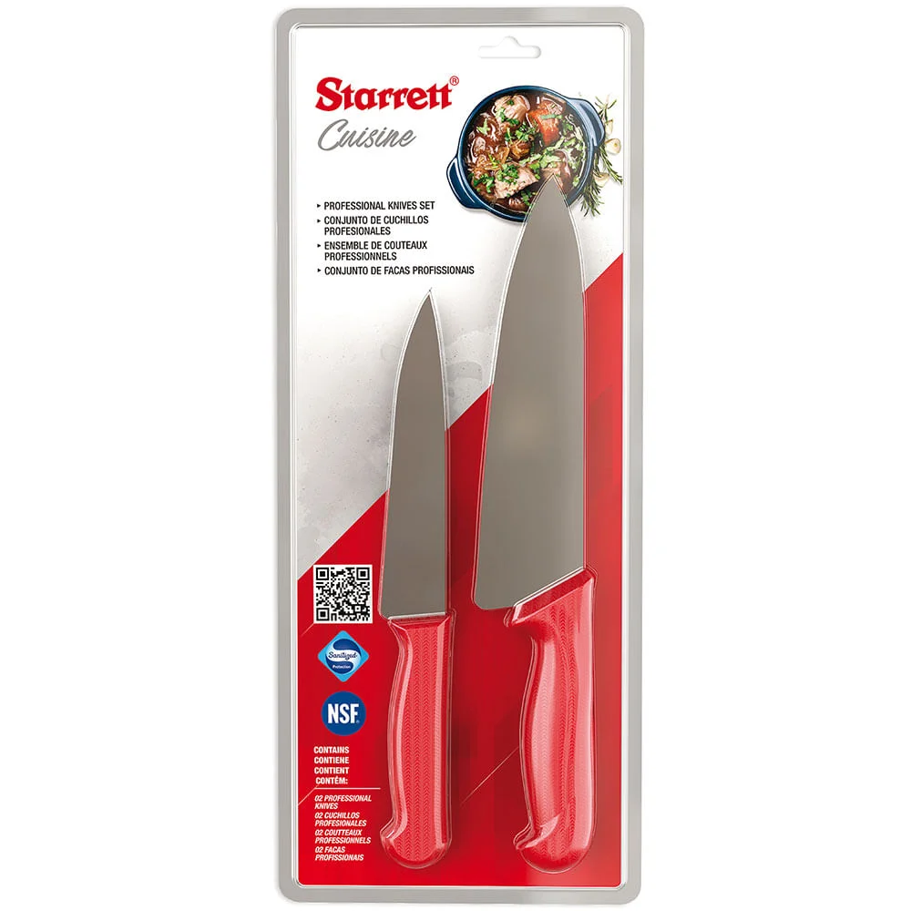Kit com 2 Facas para Cozinha Kitchen Starrett