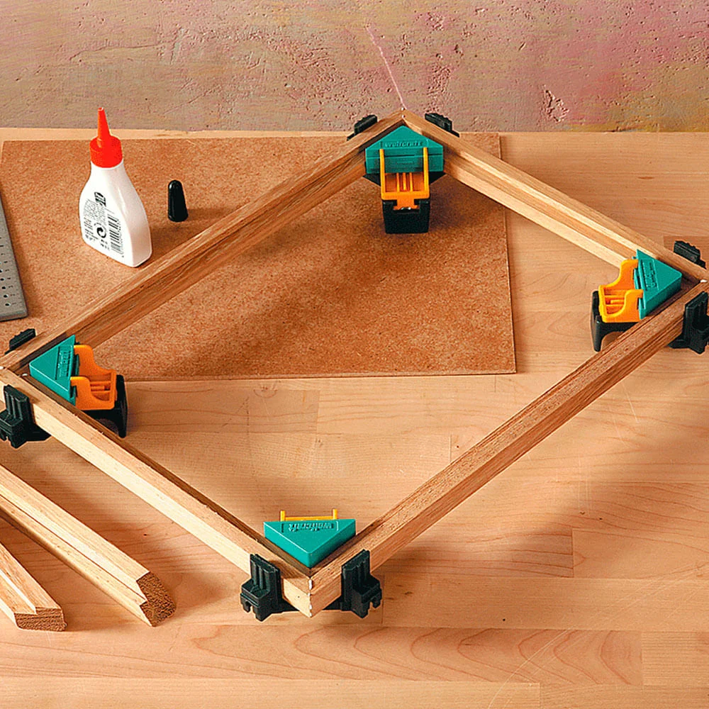 Kit com 4 Cartelas de Sargento Clip Angular 3051 Wolfcraft