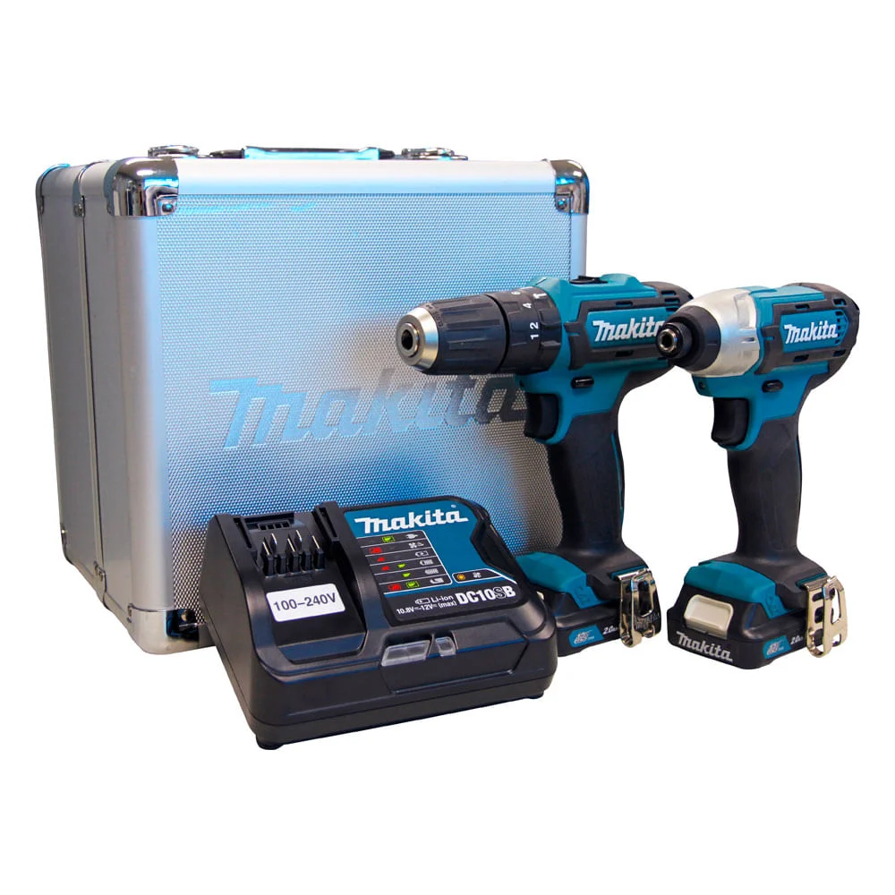Kit Combo Parafusadeira de Impacto TD110D Parafusadeira/Furadeira HP331D CLX202SAX Makita