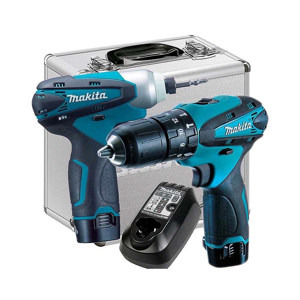 Kit Combo Parafusadeira e Furadeira à Bateria Dk1493 Makita e 1 Bateria 12V