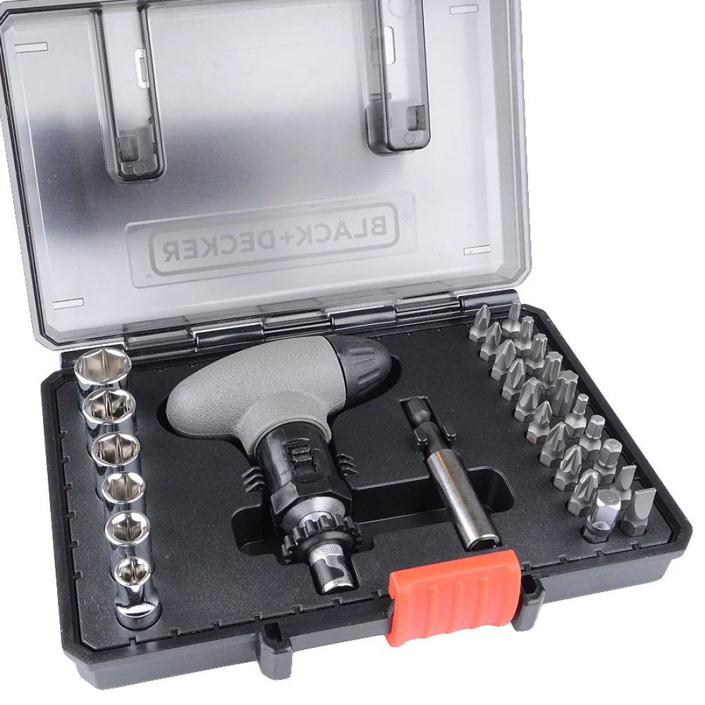 Kit Combo Parafusar e Lanterna e Colete 30 Peças A7224-XJ Black&Decker