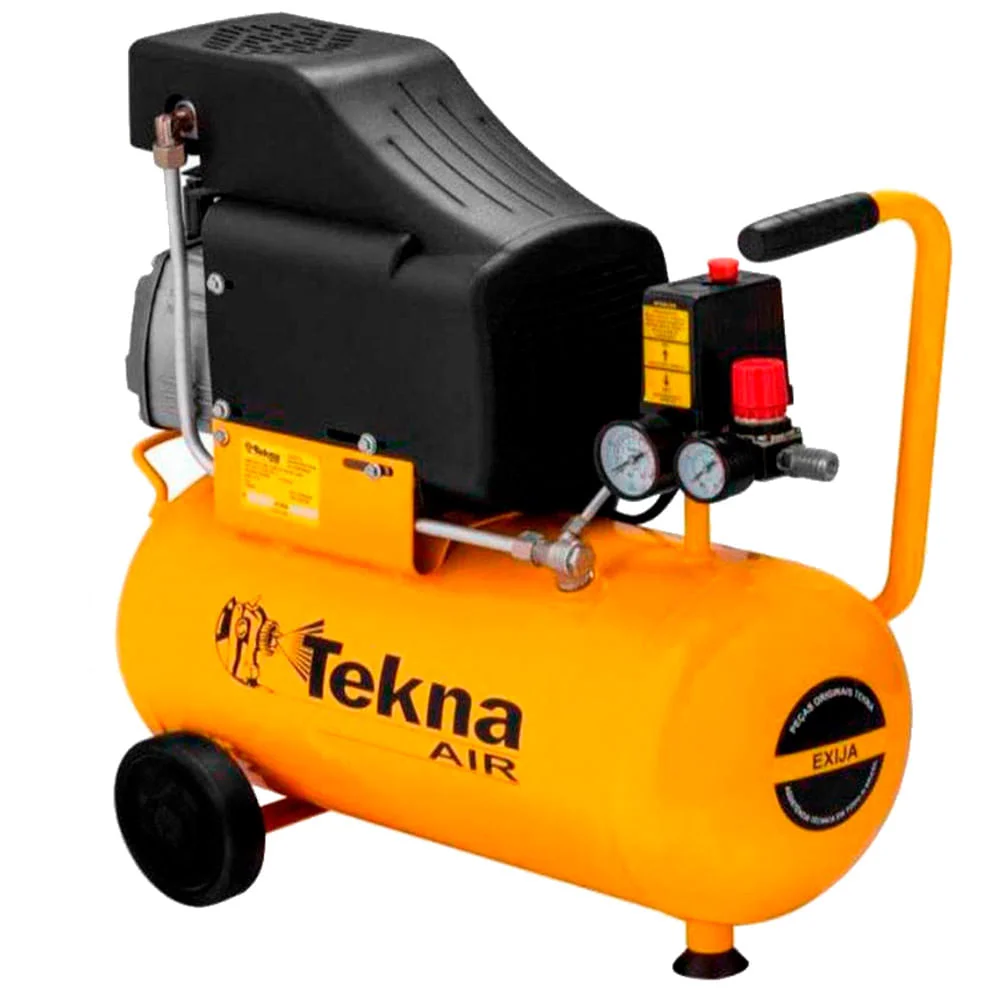 Kit Compressor Ar 24L CP8525 Tekna e Pinador Pneumático AF505N Makita