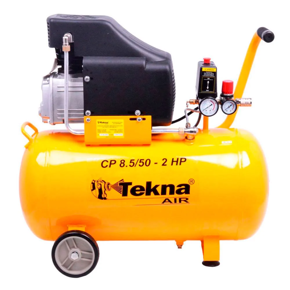 Kit Compressor de Ar 50L CP8550 Tekna e Retífica Reta G1176 Gamma