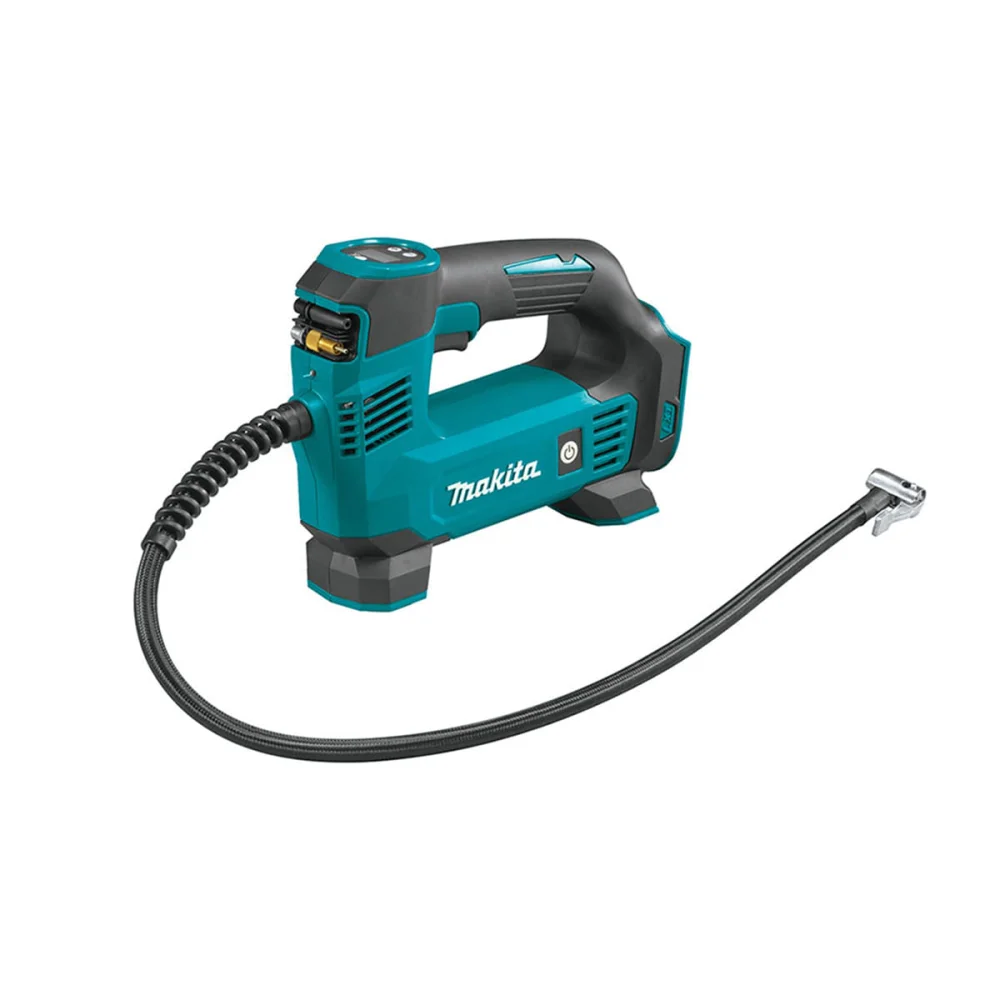 Kit Compressor de Ar Portátil à Bateria Makita e Bateria Íons de Lítio 18V