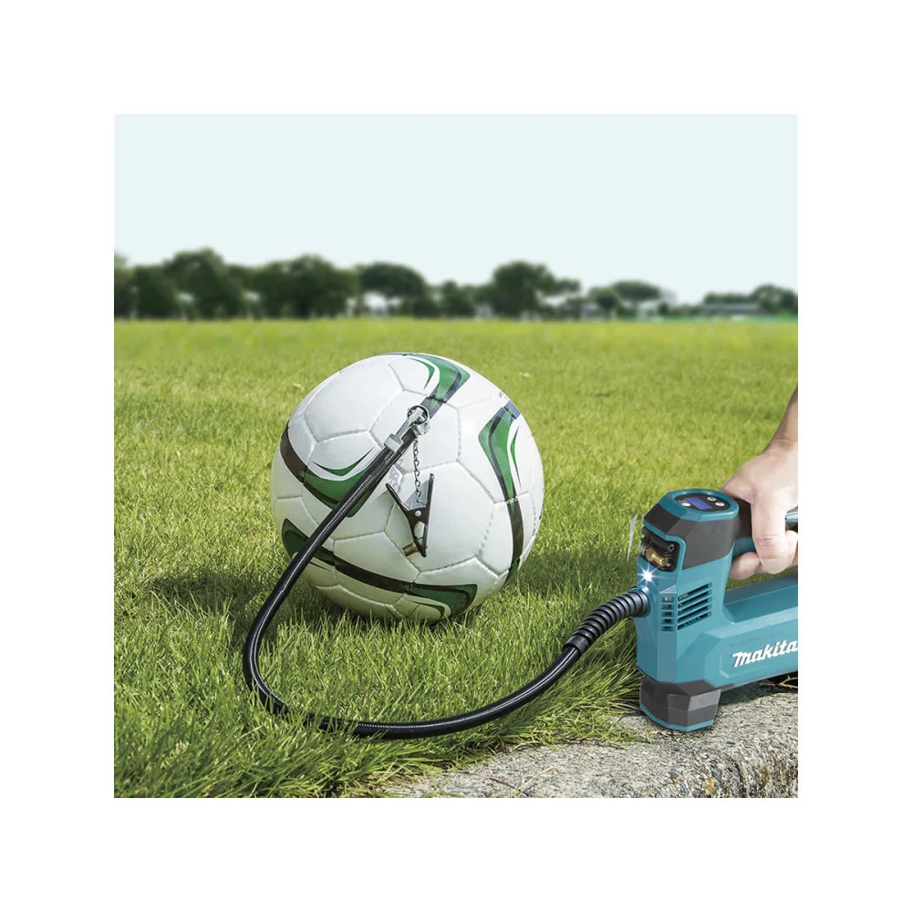 Kit Compressor de Ar Portátil à Bateria Makita e Bateria Íons de Lítio 18V