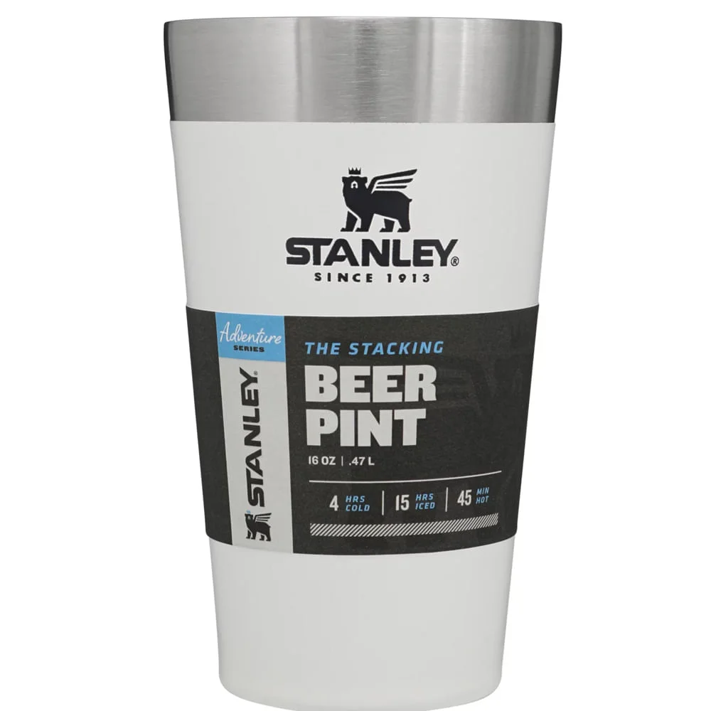 Kit Copo Térmico de Cerveja sem Tampa 473ml Stanley e Caixa Térmica 24 Litros