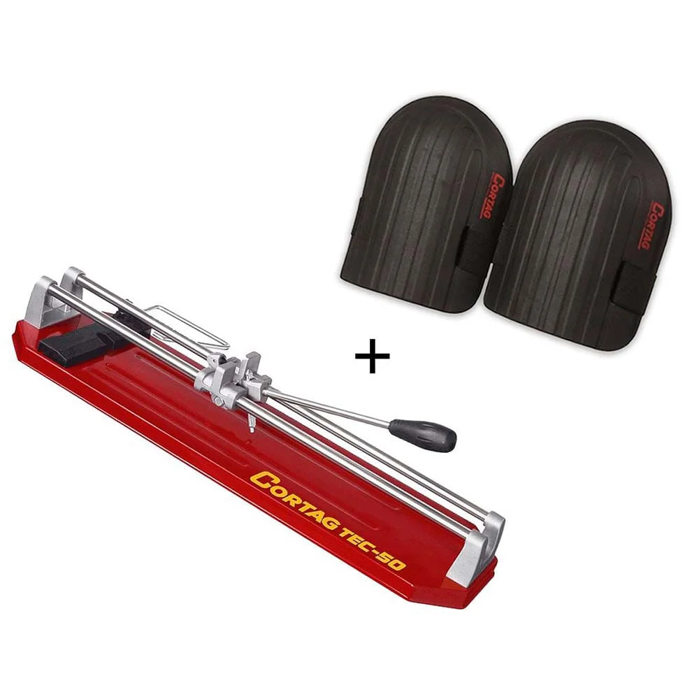 Kit Cortador de Piso 51cm TEC 50 e Joelheira em EVA para Assentamento