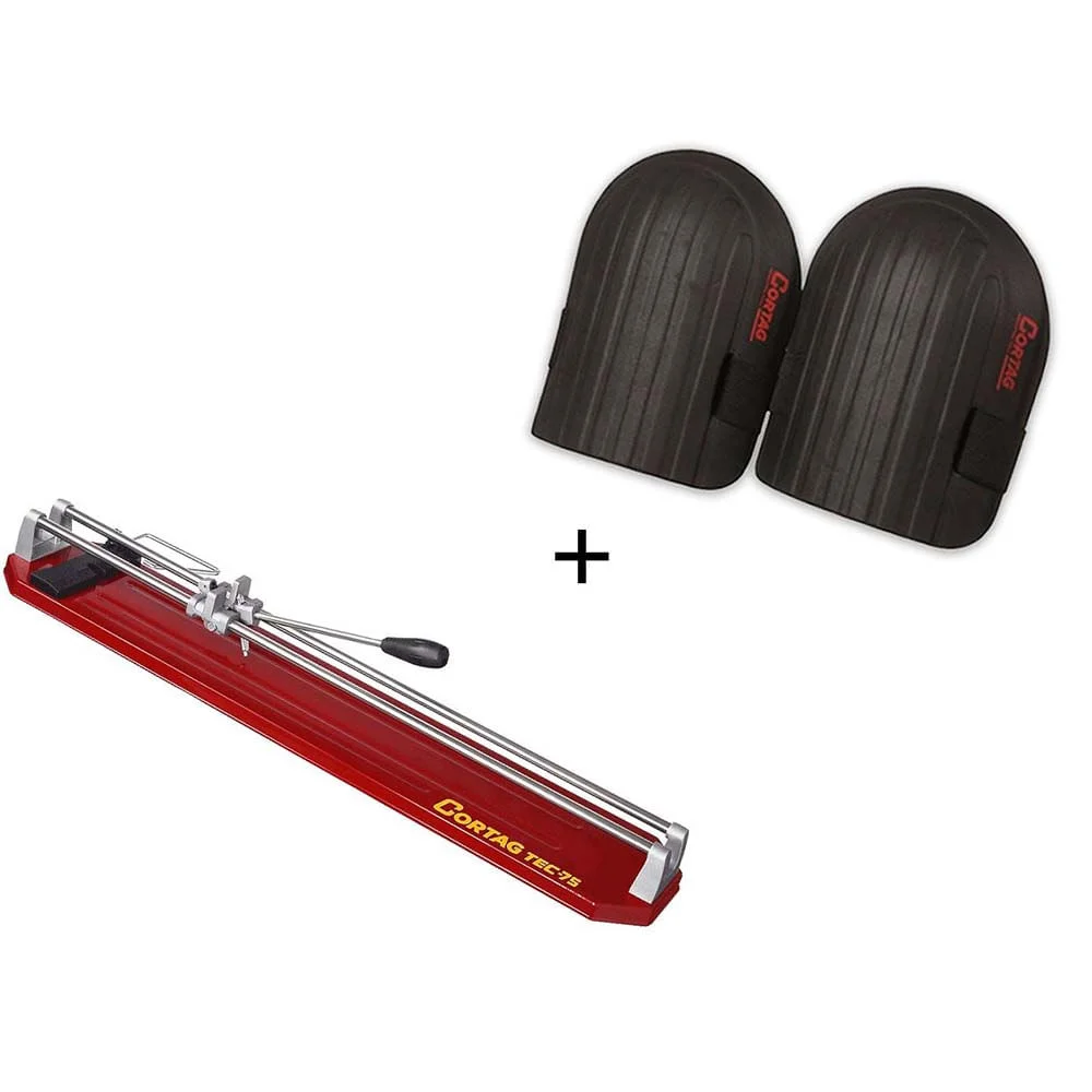 Kit Cortador de Piso 75cm TEC 75 e Joelheira em EVA para Assentamento