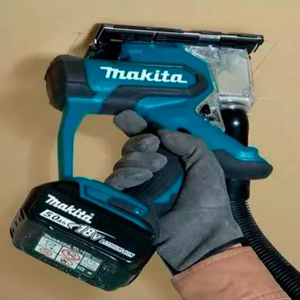 Kit Cortadora de Drywall Gesso SD100DZ Makita e Bateria 12V 1.5Ah e Carregador