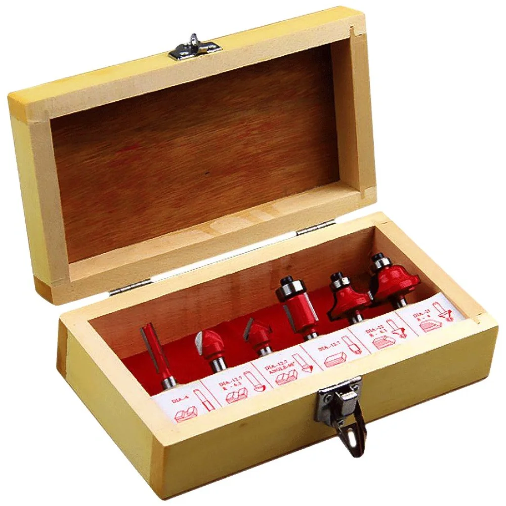 Kit de 6 Fresas para Madeira Haste de 1/4 Pol CQT006 US Tools